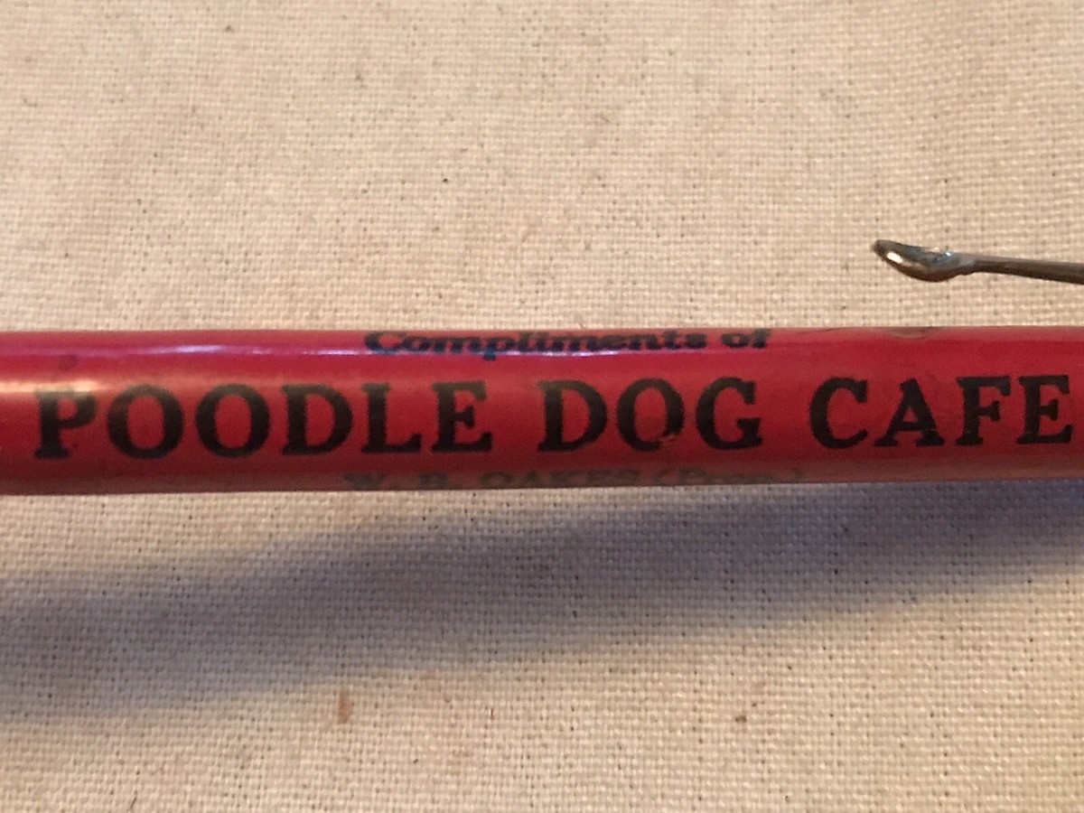 PODDLE DOG CAFE Vintage Advertising Mechanical Pencil, Manila