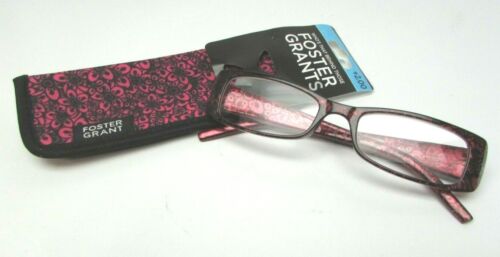 Foster Grant MAGNOLIA Women's Magenta Red Reading Glasses NEW See Description - Picture 1 of 8