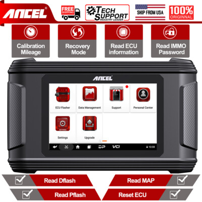 ANCEL EC500 Automotive Car Scanner TCM ECU Flashing Cloning Reset Read Write