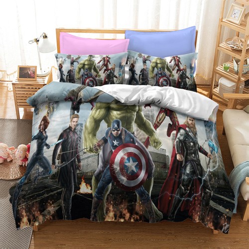 Marvel Avengers Quilt/Duvet/Doona Cover Set Single Double Queen Bedding Set Gift - Bild 36 von 62