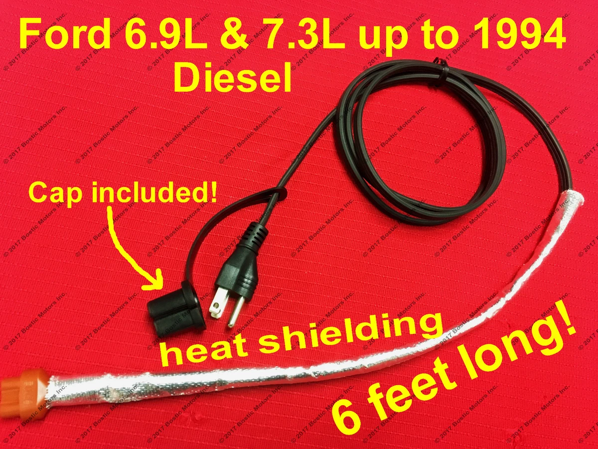 Ford 7.3 u0026amp; 6.9 L Diesel Block Heater Cord 1983-1994 F350 F250 E350 E250  fits OEM | eBay