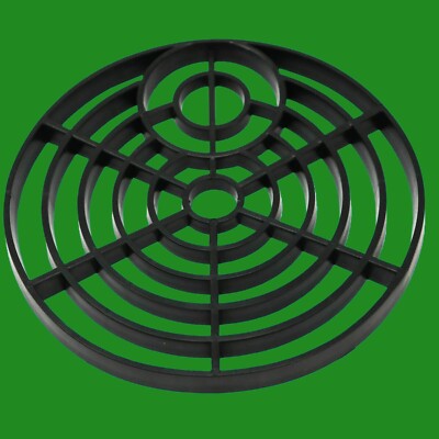 2x Ersatz Gulley Gitter Abfluss Abdeckung Block, 6'' Schwerlast Kunststoff schwarz quadratisch