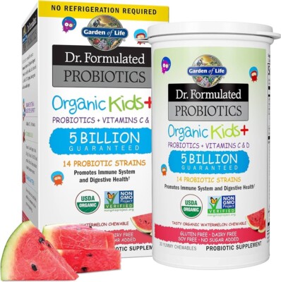 Garden of Life Dr. Formulated Probiotics Organic Kids+ EXP 1/23 FREE SHIPPING