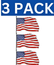 3 X GIANT USA American Stars & Stripes World Cup 2026 Flags Speedy Delivery