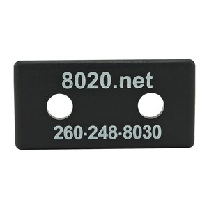 80-20-Inc-10-Series-Black-ABS-Plastic-End-Cap-w-Fasteners-for-1020-2025-N