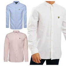 MEN'S  LYLE AND SCOTT OXFORD LONG SLEEVE SHIRTS  BUTTON DOWN COTTON SHIRTS