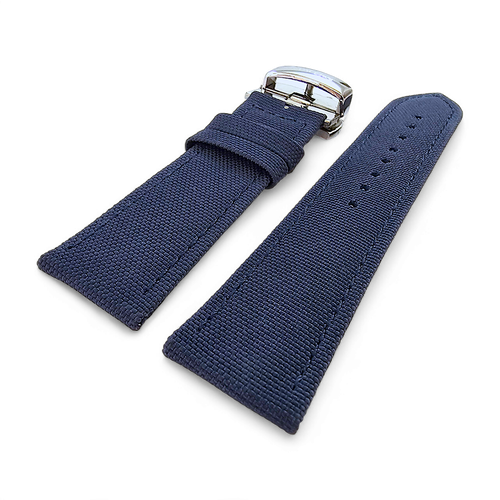 Canvas Deployment Clasp Watch Strap Band Sailcloth Field Military Mens 20mm 22mm - Picture 34 of 47