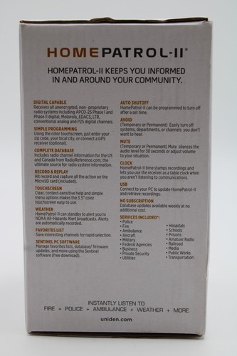 Uniden HomePatrol 2 Digital Police Scanner, Self Programming - Zdjęcie 2 z 15
