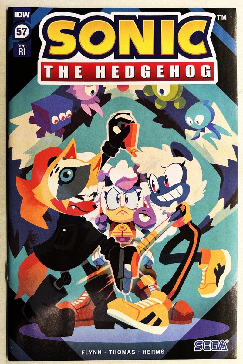 SONIC The HEDGEHOG Comic Book IDW #57 Cover RI January 2023 Bagged