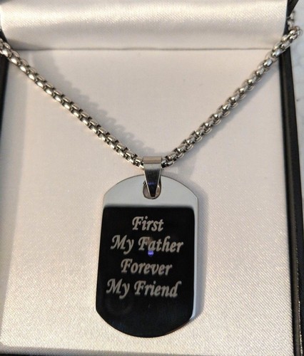Dog Tag Necklace, Gift For Dad 