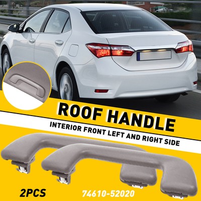 2x Front Roof Inner Ceiling Pull Handle For Toyota Corolla Yaris Vios Rav4 05-17