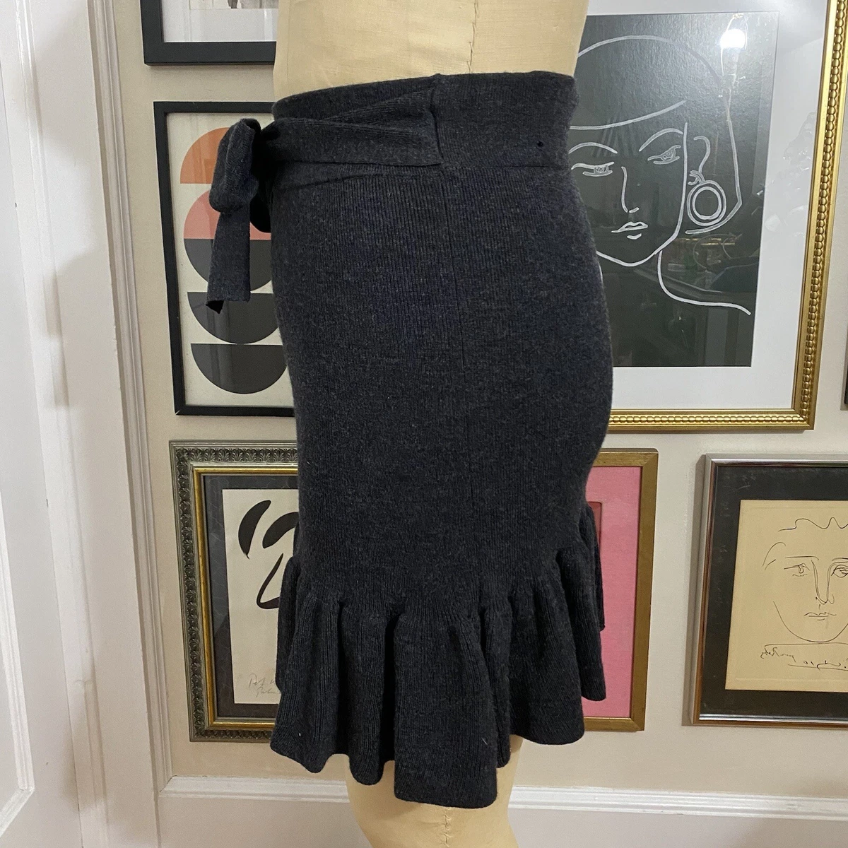 club monaco wool skirt