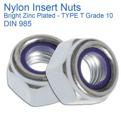 NYLOC NYLOCK NUTS M8 8mm A4 MARINE GRADE STAINLESS STEEL Pack 10 20 NYLOC NYLOCK NUTS M8 8mm A4 MARINE GRADE STAINLESS STEEL Pack 10 20