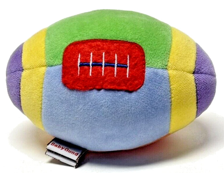 Plush BABY GUND Football Stuffed Infant Toy Rare Retired Washable