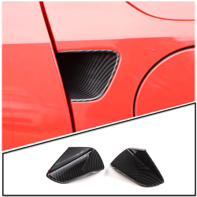 Kohlefaser Optik Außen Türgriffschale Abdeckleiste für Corvette C7 2014-2019