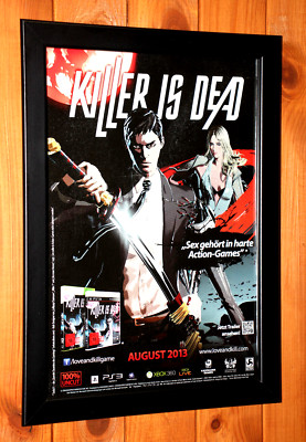 Killer Is Dead PS3 Xbox 360 Promo Mini Old Werbeblatt Gerahmt Poster / Ad Framed