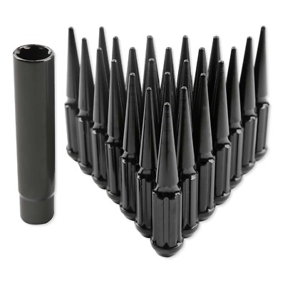 24x Spike Spline Lug Nuts 14x2mm (Premium Chrome) fits