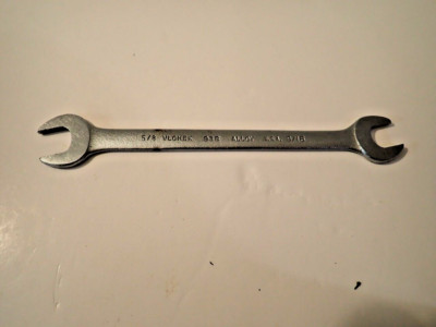 Vintage VLCHEK  5/8'' x 9/16''  #93B Alloy Open End Wrench  made in USA