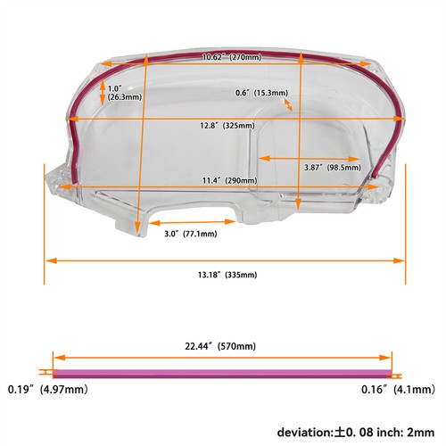 Clear Cam Timing Belt Cover For Mitsubishi Lancer Evolution EVO 9 IX Mivec 4G63 - Picture 8 of 10