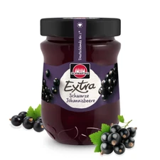 Schwartau EXTRA jelly spread BLACKCURRANT -Made in Germany 340g FREE SHIP