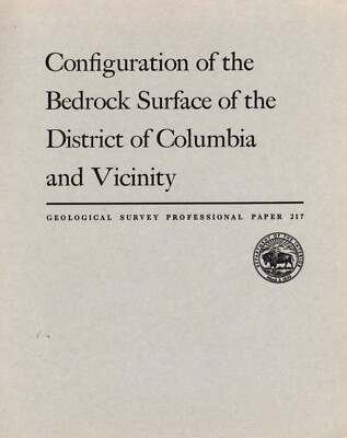 Configuration of the Bedrock Surface of the District of Columbia and Vicinity