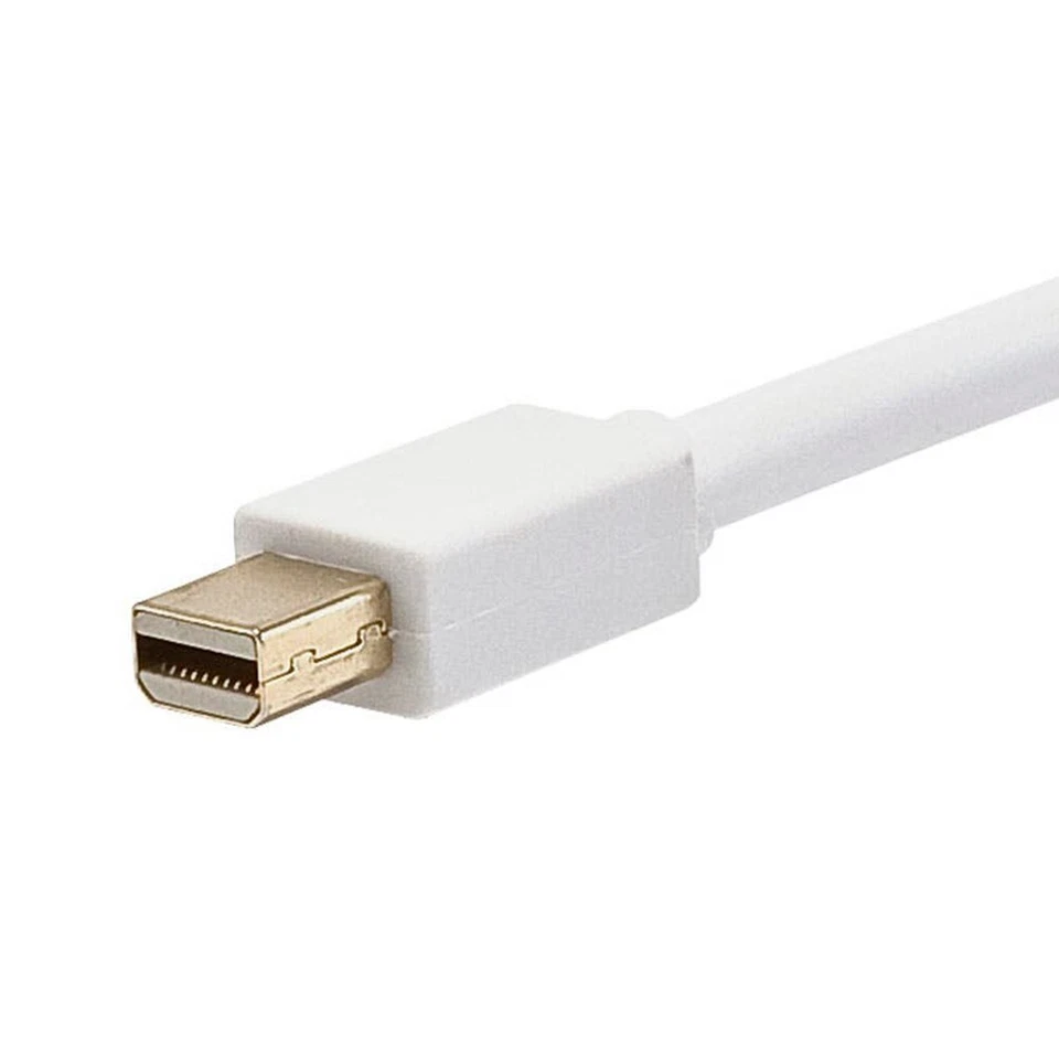 3 6 10 15 FT Mini DisplayPort DP Male to Male Video Cable Gold MacBook White - Image 2 of 2