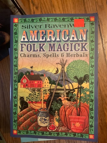 Amerikanische Volksmagie Charms Zauber & Kräuter Rabe Wolf, Silber