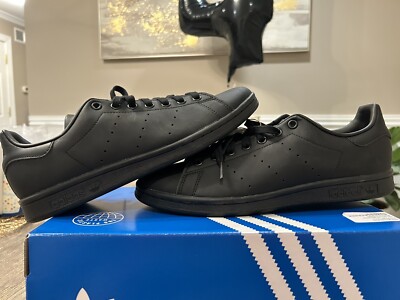 Adidas Men Stan Smith Sneakers Triple Core Black FX5499 Mens Adidas Men Stan Smith Sneakers Triple Core Black FX5499 Mens