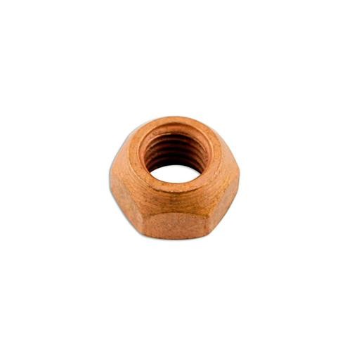 Connect Copper Flashed Nut M8 x 1.25 x 13mm Hex 50pc 31564