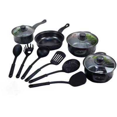 13tlg Antihaft Kochgeschirr Set Maifanstone Kochset Suppe Milchtopf Haushalt
