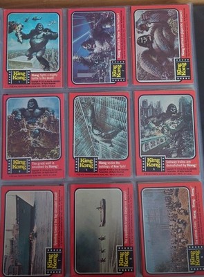 Topps 1976 King Kong Complete 55 trading card set + 11 Stickers