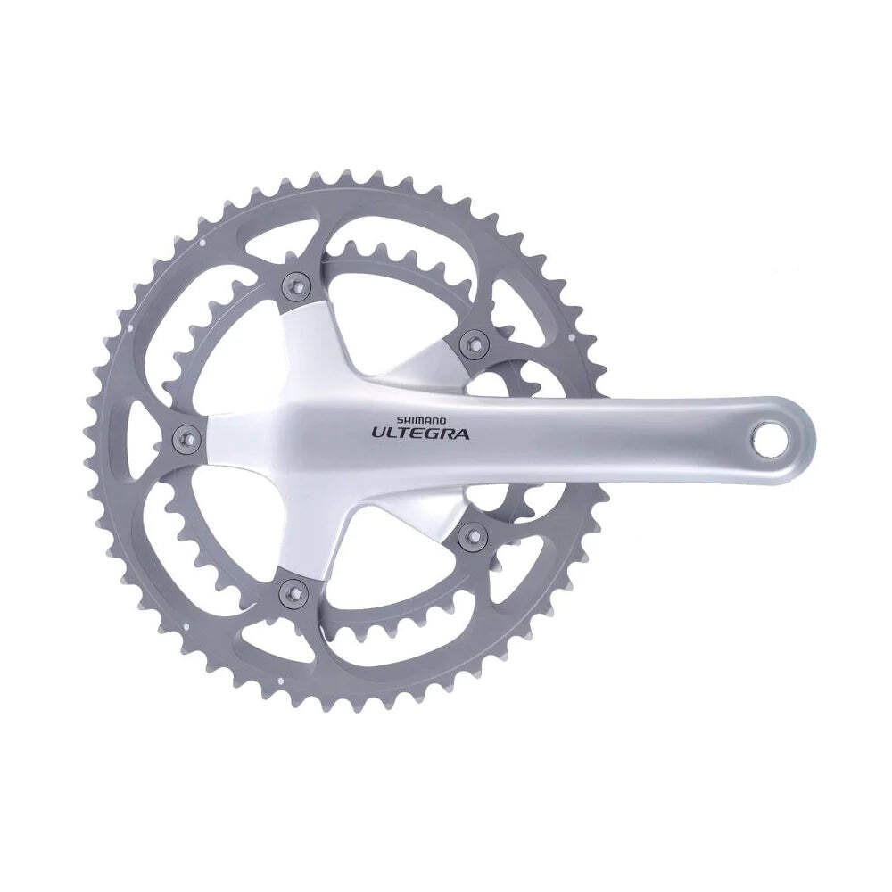 パーツ SHIMANO ULTEGRA FC-6601 FC-6600 175mm Shimano Ultegra 6600 10 Speed Double Chainset - Silver (FC