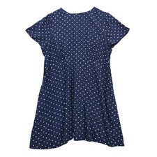 OLD NAVY Blue White Polka Dot Short Sleeve Empire Waist Dress Women's Plus 2X