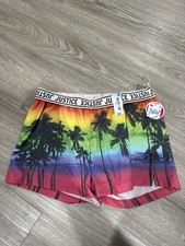 Justice Shorts Girls Size 12 Caribbean Palms Summer Net