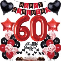 60. Geburtstag Deko Set Mann Frau Party Tortendeko Geschenk