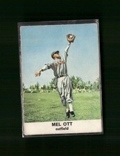 Mel Ott Baseball Cards and Autographed Memorabilia Guide 10