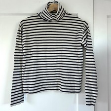 Rivet & Thread Striped Turtleneck XS Made in USA Cotton madewell