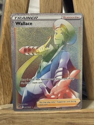 Wallace (Secret) 208/195 Pokemon Silver Tempest Secret Rare Rainbow NEAR MINT NM