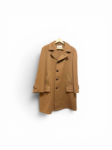 Vintage Zero King Camel Wool Car Coat Jacket Size 42