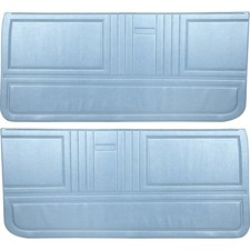 1967 Camaro Standard Front Door Panels Coupe Convertible Light Blue 1967 Camaro Standard Front Door Panels Coupe Convertible Light Blue