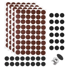 216Pcs Screw Hole Stickers and 200Pcs 18mm Screw Cover Caps, Black