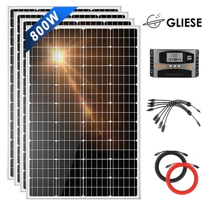 400W 480W 600W 800W 1000W 1200W Solarpanel Solarmodul Kit für Camper Wohnmobil