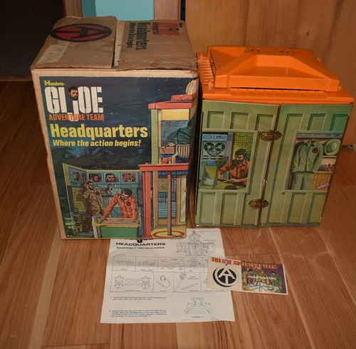 1972 Vintage GI Joe Adventure Team Headquarters Playset with Box Parts