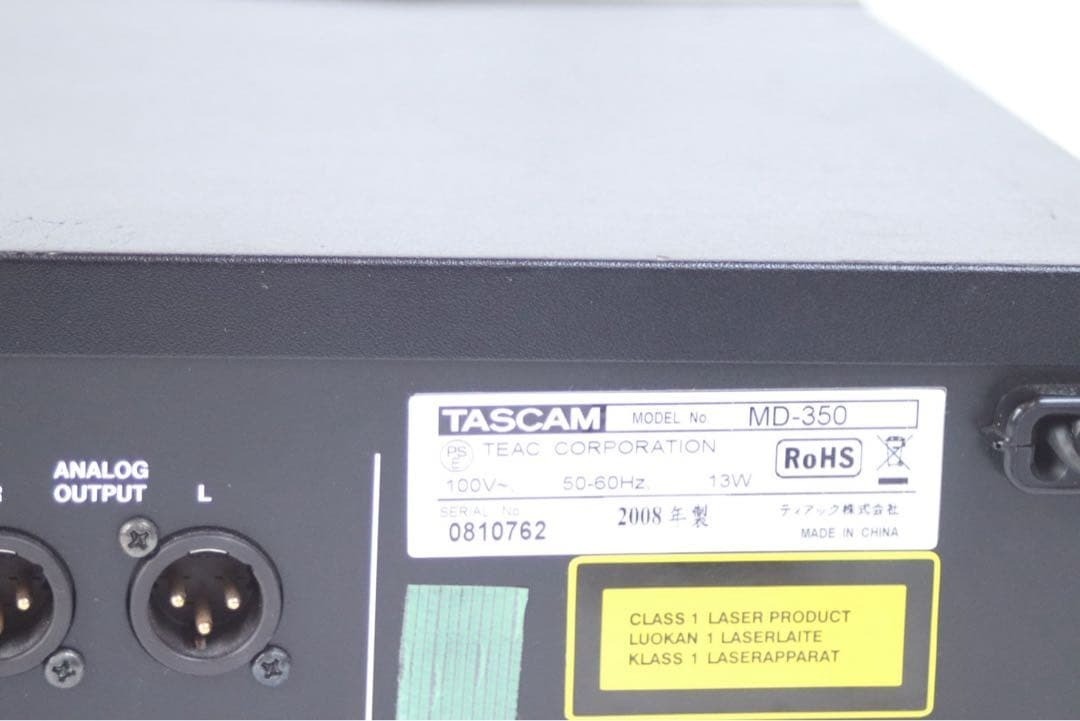 Tascam MD-350 Mini Disc Player Recorder MD Deck JANK confirmed