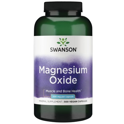 Swanson Magnesium 200 mg 500 Capsules