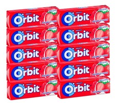 WRIGLEY'S ORBIT STRAWBERRY CHEWING GUM SUGAR-FREE 10x14 g 100 P S