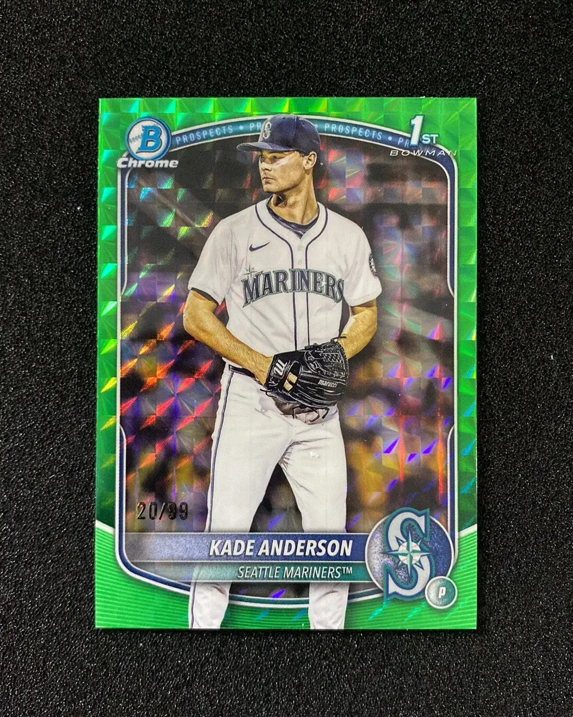 2025 Topps Bowman Draft Chrome Green Geometric Kade Anderson 1st 20/99 CO41