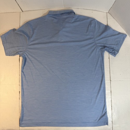 Peter Millar Featherweight Performance Golf Polo Mens L Striped Golf UPF50+ UPF - Picture 9 of 14