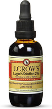 J.CROW'S  Lugol'S Solution of Iodine 2 2 Oz 1 Bottle   Premium Iodine  Potas
