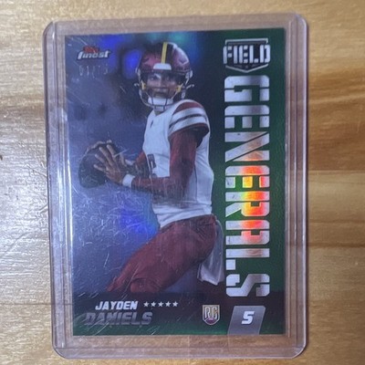 Topps 2024 Finest Field Generals Jayden Daniels green /75 RC #FG-18